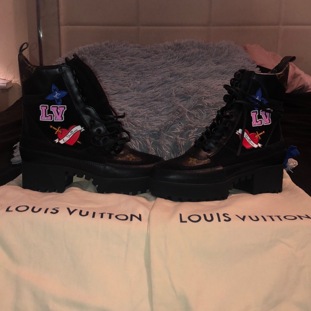 Louis Vuitton field boots